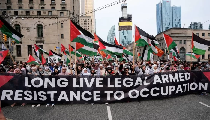 حزب كندي يدافع عن استخدام مرشح عرض العلم الفلسطيني في كتيب انتخابي