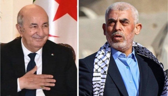 السنوار يبعث برقية تهنئة إلى تبون بعد فوزه بالانتخابات الجزائرية