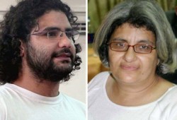 ليلى سويف تعلن دخولها في إضراب مفتوح عن الطعام من اليوم للمطالبة بالإفراج عن نجلها علاء عبدالفتاح
