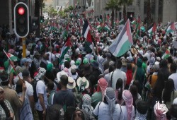 مظاهرة حاشدة في كيب تاون في ذكرى العدوان الإسرائيلي على غزة