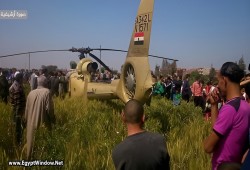 مقتل  ضابطين إثر سقوط طائرة هليكوبتر أثناء تدريب جوي في السويس
