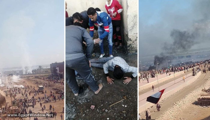 شاهد ..بطش الأمن باحتجاجات أهالي المطرية ضد حوادث طريق الجيش إلى بورسعيد
