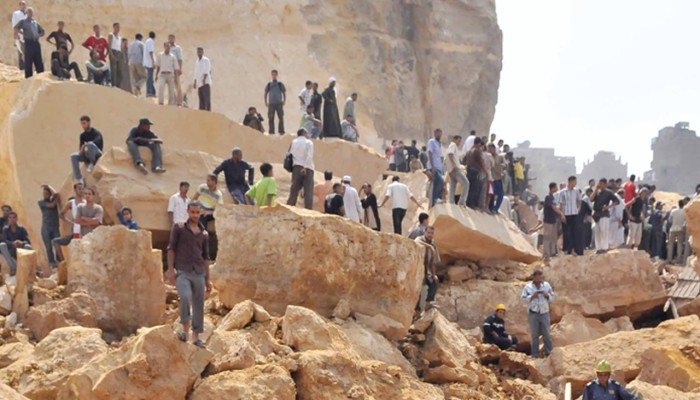 انهيار صخري في الوادي الجديد يودي بحياة 5 أشخاص