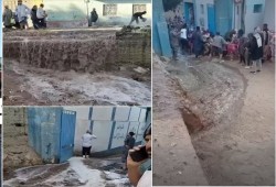 للمرة الثانية بأقل من 5 أسابيع.. خط الصرف الصحي ينفجر بعتامنة أسيوط وسط تحذير الأهالي