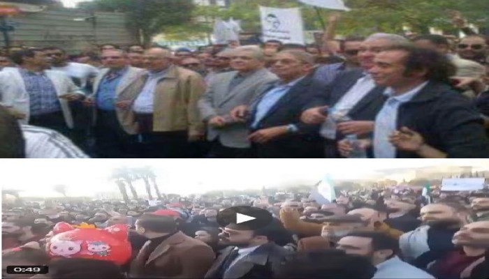 لم تتحدث عن جرائم السجون وقتل السوريين .. مظاهرة للعلمانيين بدمشق تستدعي نباح الليبراليين ضد د.مرسي!