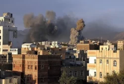 قبيل بدء تطبيق اتفاق التهدئة في غزة...أمريكا تنفذ 5 غارات على محافظة عمران شمال اليمن