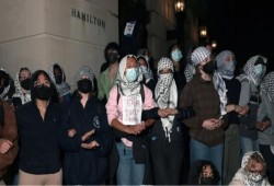 بالفيديو... طلاب جامعة كولومبيا يجددون الاحتجاجات دعماً لفلسطين