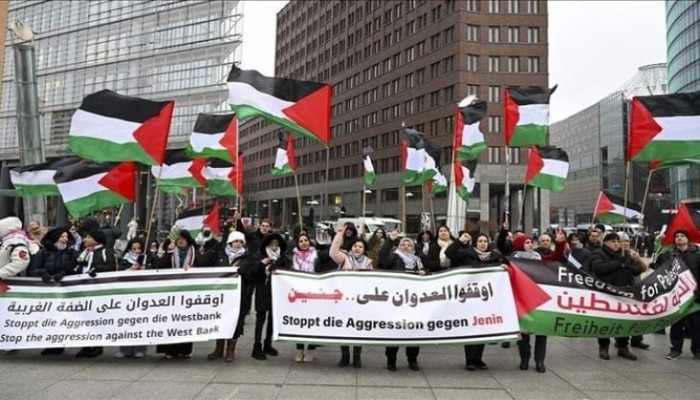 تظاهرات حاشدة في ألمانيا رفضًا لخطة تهجير الفلسطينيين