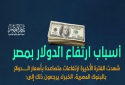 إنفوجراف|| أسباب ارتفاع أسعار الدولار بمصر