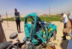 نزيف الأسفلت لا يتوقف.. مصرع وإصابة 33 في حادث مروع على صحراوي المنيا