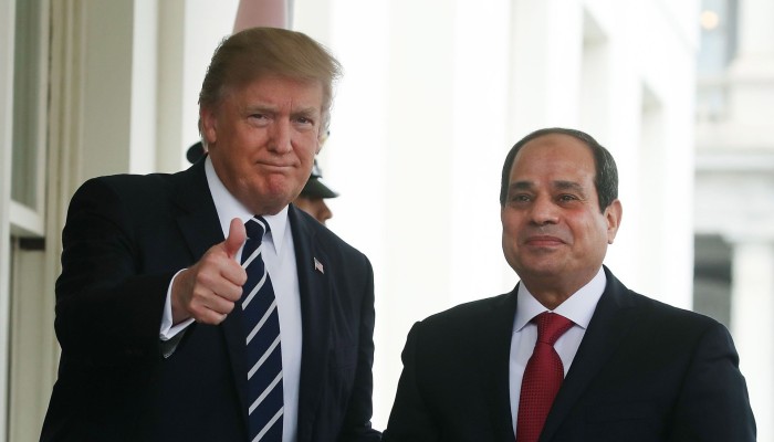 في مقدمتهم السيسي...ترامب يدعم الطغاة بتقليص تقارير حقوق الإنسان
