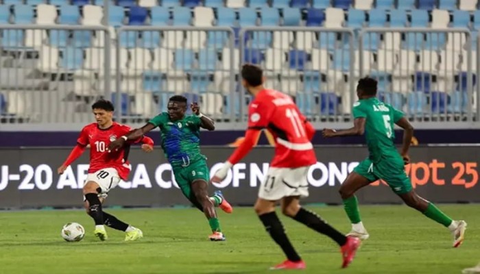 هزيمة قاسية لمنتخب مصر أمام سيراليون في بطولة أفريقيا لكرة القدم  تحت 20 عامًا