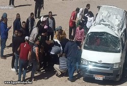 55 ضحية في حادثين مروريين بالبحيرة وأكتوبر