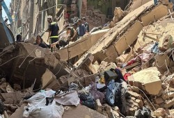 مصرع 3 وإصابة 4 أشخاص في انهيار عقار مكون من 3 طوابق بساحل شبرا
