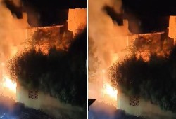 شاهد || انفجار محول كهرباء بـ "أبو النمرس" يعمّق أزمة الكهرباء بالجيزة