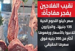 نقيب الفلاحين: كيلو اللحم بـ135جنيه.. ونشطاء: أبو لمعة الفشّار