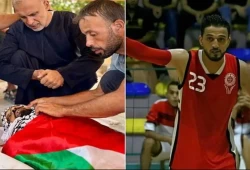 استشهاد محمد شعلان لاعب منتخب فلسطين لكرة السلة أثناء انتظاره للمساعدات بخان يونس