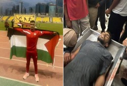 شاهد|| استشهاد العداء الفلسطيني علام العمور أثناء بحثه عن طعام لأسرته بغزة