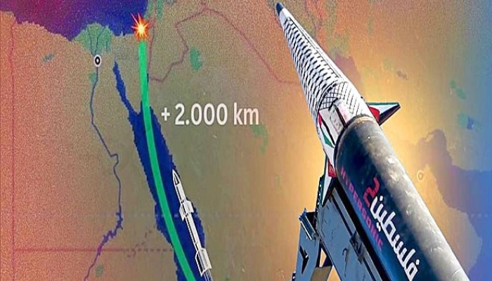 شاهد|| الحوثيون يستهدفون مطار اللد بصاروخ فرط صوتي “فلسطين 2” ردًا على حصار غزة