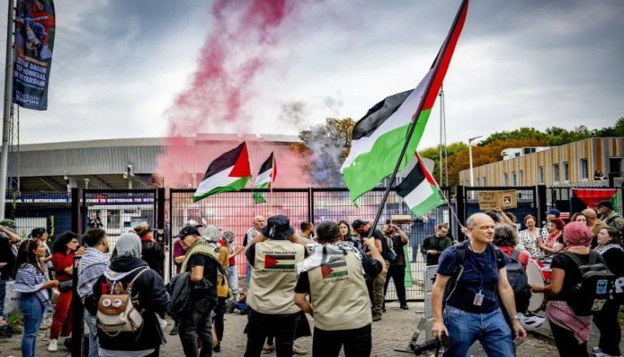 شاهد|| انتفاضة المدن الأوروبية ضد الإبادة في غزة تطال المنتخب الاسرائيلي!!