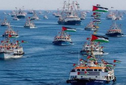 أسطول الصمود يواجه الصلف الصهيوني على مشارف غزة ...ودعوات لحماية دولية