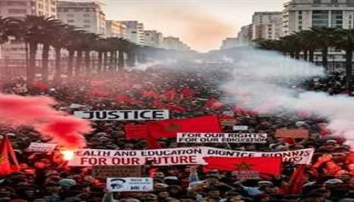 تصاعد احتجاجات جيل Z لليوم الخامس في المغرب والأمن في طنجة ينضم للمتظاهرين