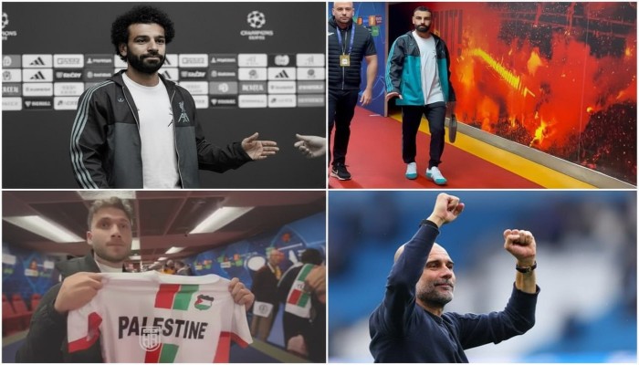 جوارديولا يدافع عن غزة ومحمد صلاح يتجاهل علم فلسطين ويغضب الجماهير.. فيديوهات
