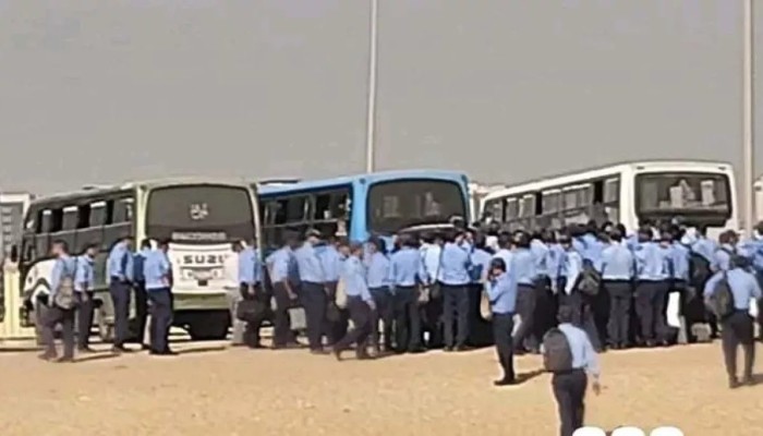 عمال "طلعت مصطفى" يتظاهرون ضد تدني الرواتب والعمل 14 ساعة يوميا... فين الحكومة والقوانين؟!