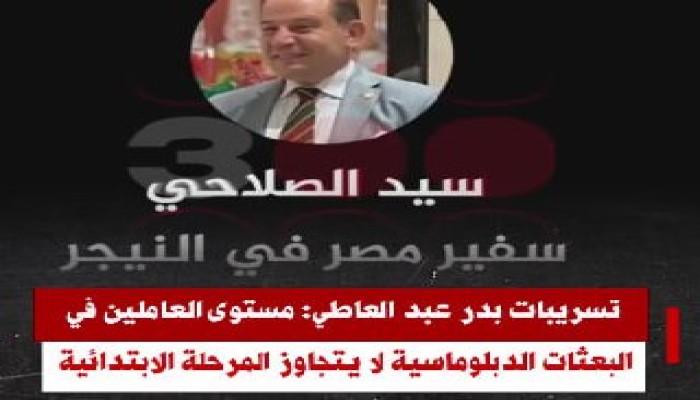 شاهد || تسريبات الدبلوماسية المصرية.. سفراء يشكون من تعيينات ملحقين إداريين لا يعلمون القراءة والكتابة كـ"رابعة ابتدائي"!