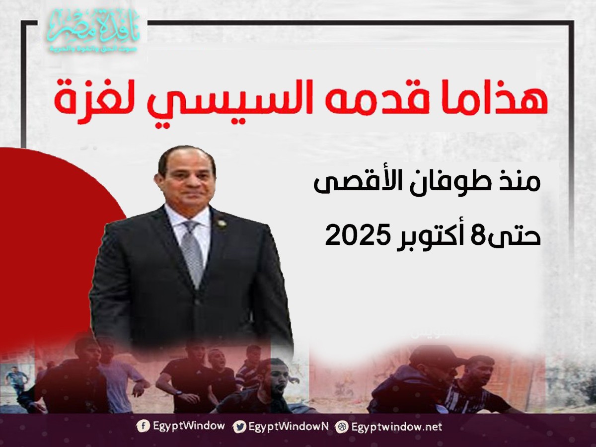 إنفوجراف|| هذا ما قدمه السيسي لغزة