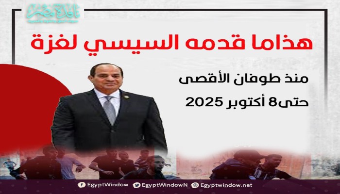 إنفوجراف|| هذا ما قدمه السيسي لغزة