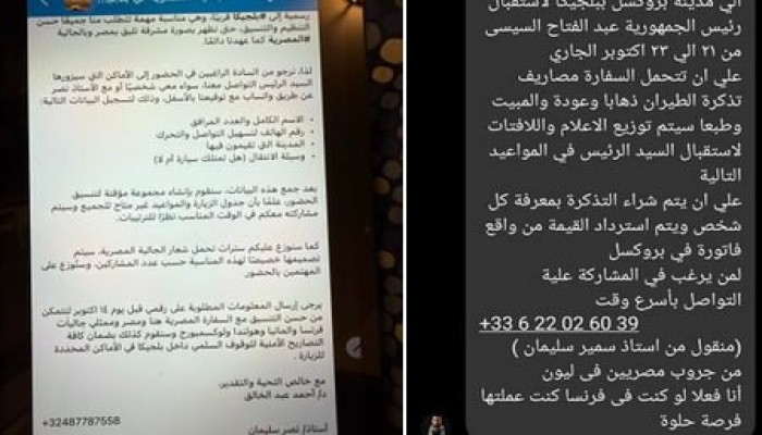 شاهد || أنس حبيب يكشف فضيحة حشد المصريين بالخارج لتأييد السيسي في بروكسل وإهدار أموال المصريين