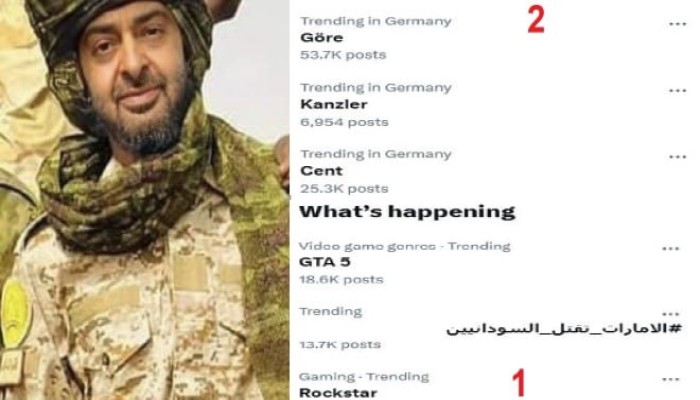 حملة رقمية واسعة تتهم الإمارات بدعم مليشيا الدعم السريع وارتكاب انتهاكات في السودان