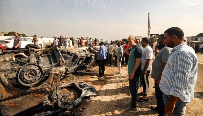 مصرع 10 عمال وإصابة 12 في حادث مروع على طريق المحاجر بالجيزة