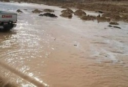 سيول بالبحر الأحمر على طريق "مرسى علم-شلاتين" تشل الحركة المرورية وتكشف هشاشة البنية التحتية