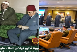 بعد الصورة المهينة لأئمة الأوقاف أمام السيسي.. هكذا كان الملك فاروق يحترم العلماء ومقرئي القرآن