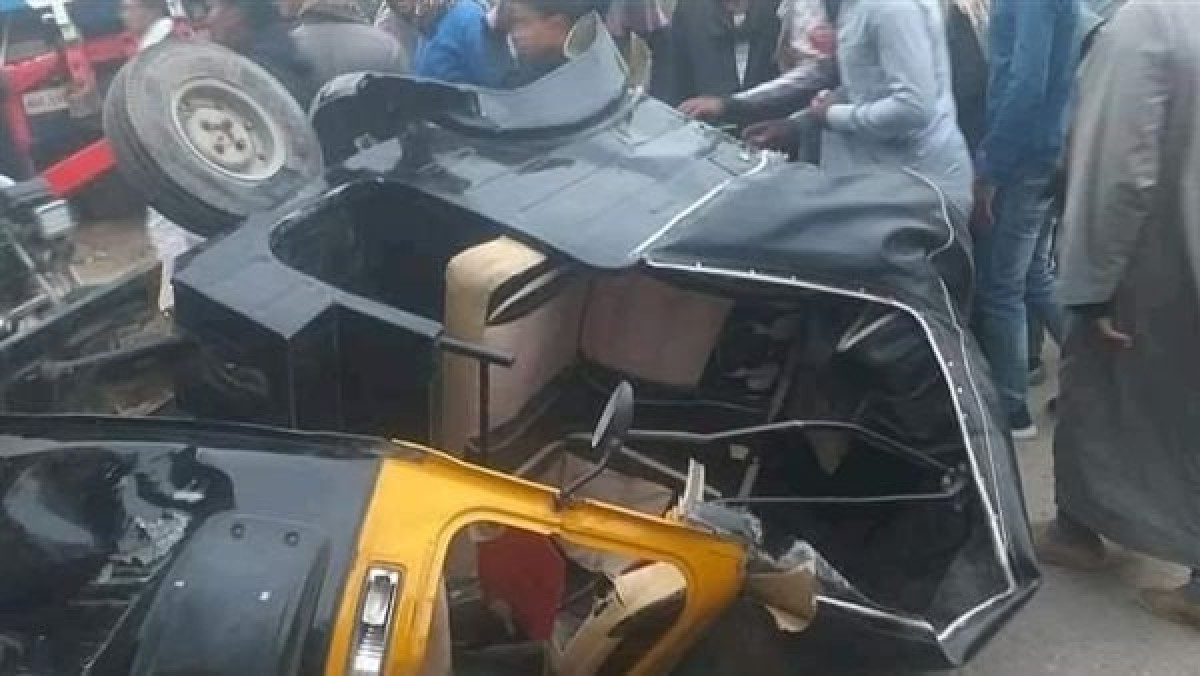 تصادم مروع بطريق مسطرد – أبو زعبل يصيب 5 أشخاص