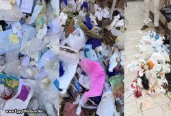 شكاوى متكررة من الأهالي بسبب رمي نفايات طبية في الشوارع بالفيوم