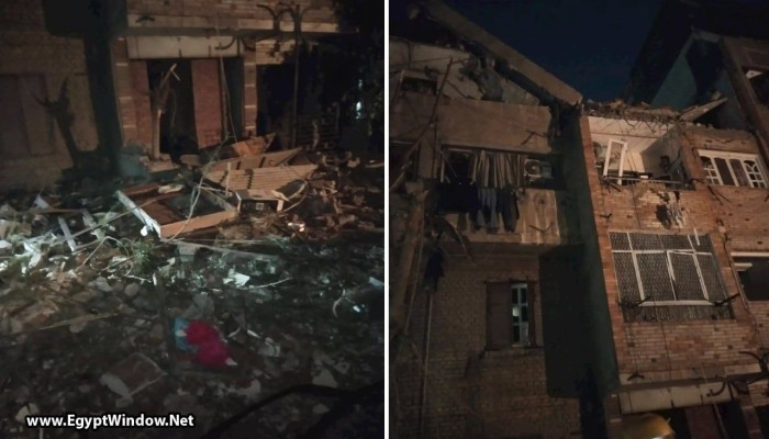 شاهد|| رعب في إمبابة.. انفجار ماسورة غاز يهز شارع مدينة العمال ويطيح بجزء من عقار سكني