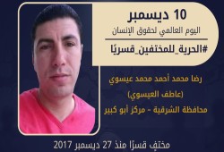 المعتقل عاطف العيسوي في دوامة الإخفاء القسري منذ 8 سنوات بسجون السيسي