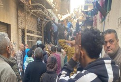 شاهد|| انهيار عقار مكون من 5 طوابق في إمبابة وانتشال 6 ناجين من تحت الأنقاض