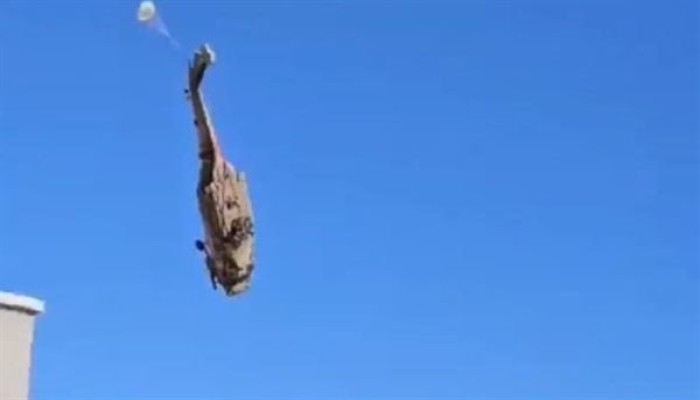 شاهد|| لحظة تحطم مروحية إسرائيلية في الضفة الغربية أثناء عملية إنقاذ