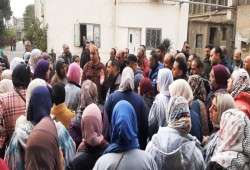 عمال «قها» بالإسكندرية يتظاهرون للمطالبة بالتثبيت وتحسين الأجور