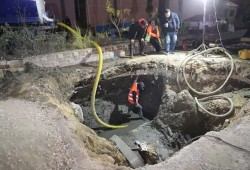 هبوط أرضي مفاجئ يفضح هشاشة البنية التحتية في سموحة الجديدة رغم مليارات التطوير