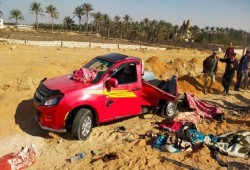 إصابة 7 عمال زراعيين في انقلاب سيارة ربع نقل بالوادي الجديد