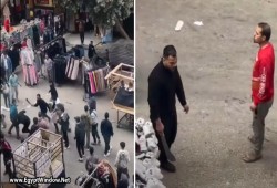 بالفيديو|| مشاجرة بالأسلحة البيضاء في شارع العريش بفيصل تثير الذعر بين المواطنين