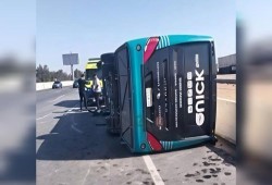 إصابة 15 شخصًا في انقلاب أتوبيس فريق كرة السلة للناشئين بالاتحاد السكندري