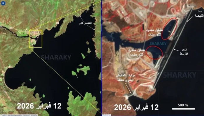 صور الأقمار الصناعية تكشف تعثر تشغيل سد النهضة.. ومصر في استنفار مائي وسط طلب مضاعف على مياه النيل بسبب عدم سقوط الأمطار