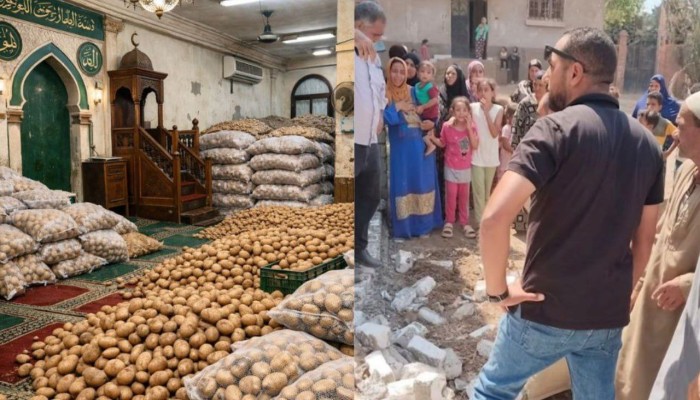 بالفيديو|| جدل في المنوفية بعد تحويل مسجد إلى مخزن بطاطس