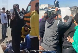 فيديو || إصابة 10 أشخاص في حادث تصادم مروع على طريق شبرا – بنها الحر